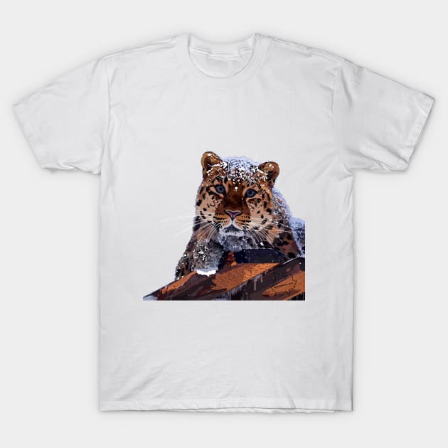 Far Eastern leopard T-Shirt by Ocennyy